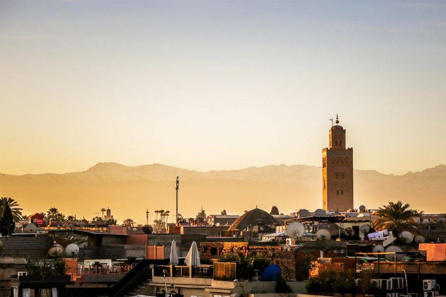 Excursão no terraço e visita à Medina com refeições em Marrakech