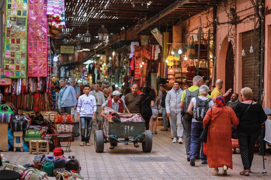 Excursão no terraço e visita à Medina com refeições em Marrakech