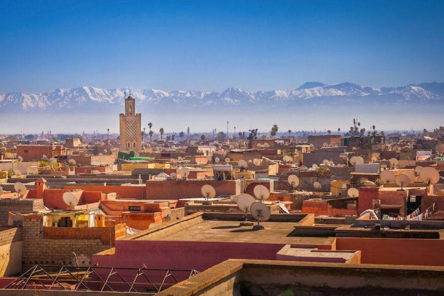 Excursão no terraço e visita à Medina com refeições em Marrakech