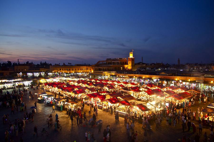 Excursão no terraço e visita à Medina com refeições em Marrakech