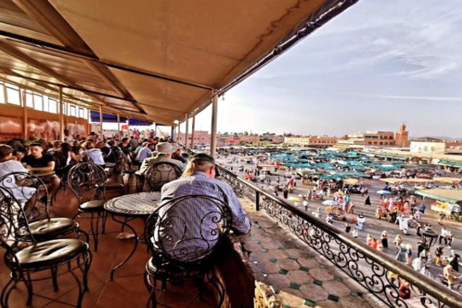Excursão no terraço e visita à Medina com refeições em Marrakech