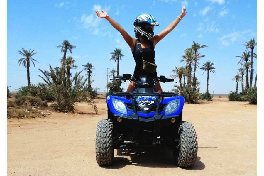 Passeio de camelo e moto-quatro em Marrakech Palmeraie