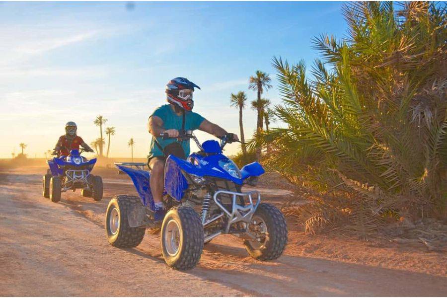 Passeio de camelo e moto-quatro em Marrakech Palmeraie