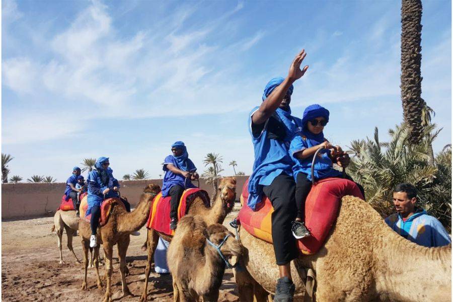 Passeio de camelo e moto-quatro em Marrakech Palmeraie