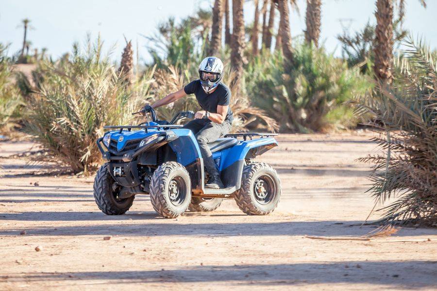 Passeio de camelo e moto-quatro em Marrakech Palmeraie