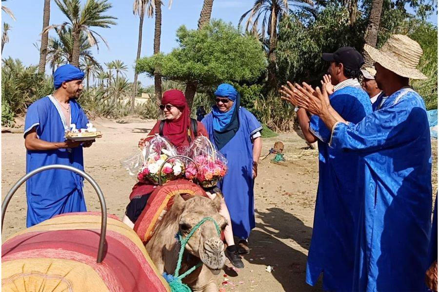 Passeio de camelo e moto-quatro em Marrakech Palmeraie