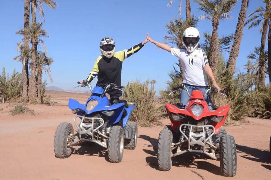 Passeio de camelo e moto-quatro e tratamento de spa e hammam