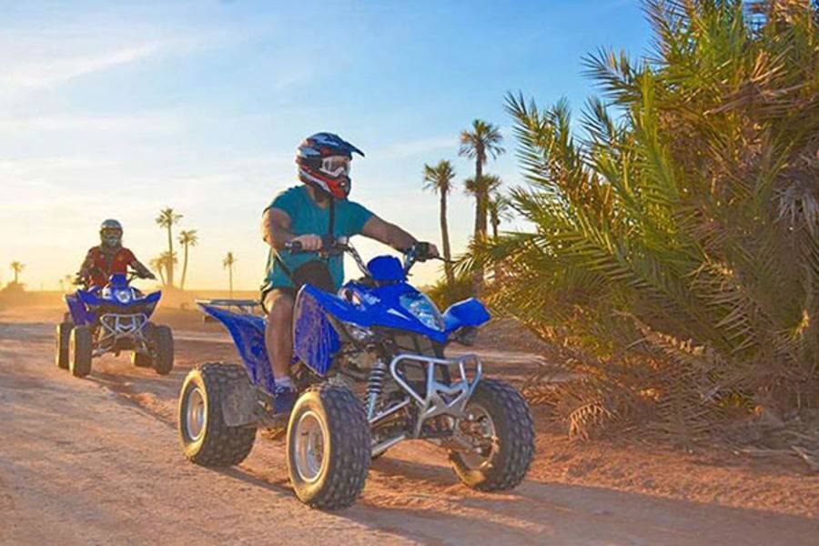 Passeio de camelo e moto-quatro e tratamento de spa e hammam
