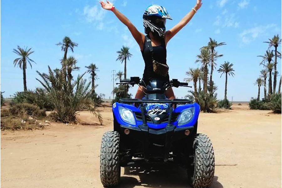 Passeio de camelo e moto-quatro e tratamento de spa e hammam