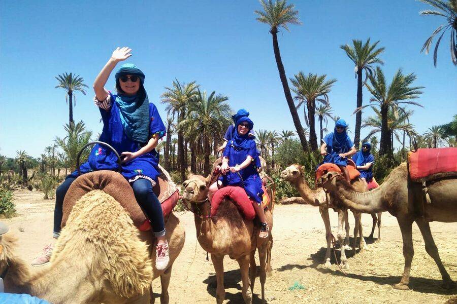 Passeio de camelo e moto-quatro e tratamento de spa e hammam